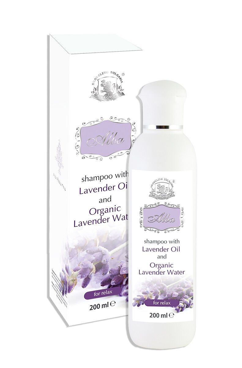 Calming Lavender Shampoo with Organic Lavender Water & Oil for Sensitive Scalp (200ml)
