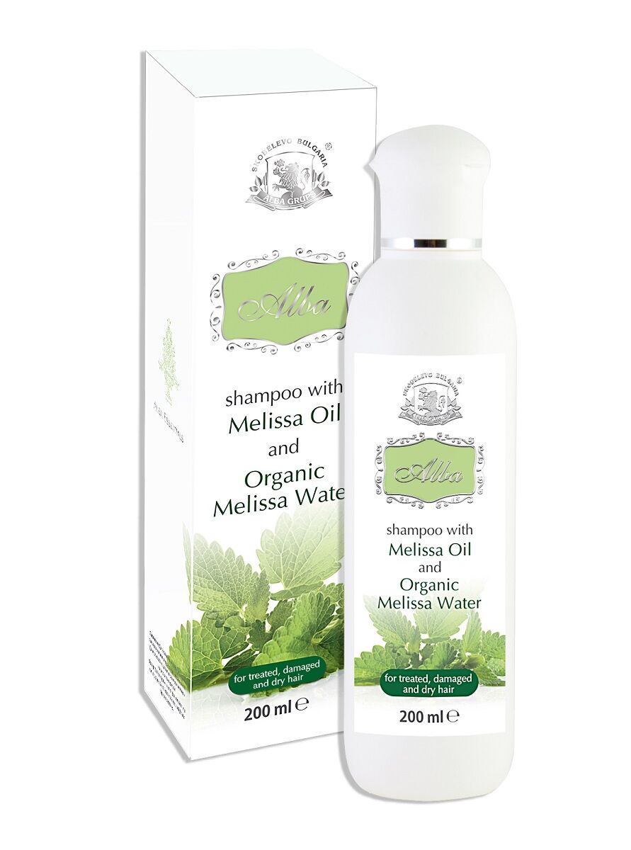 Repairing Melissa Shampoo with Organic Lemon Balm Water & Oil for Damaged & Dry Hair (200ml)