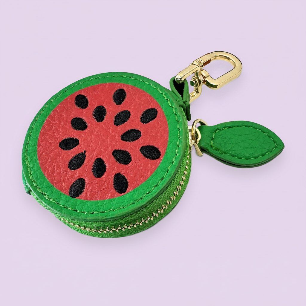 Wassermelonenförmige Geldbörse aus Kunstleder