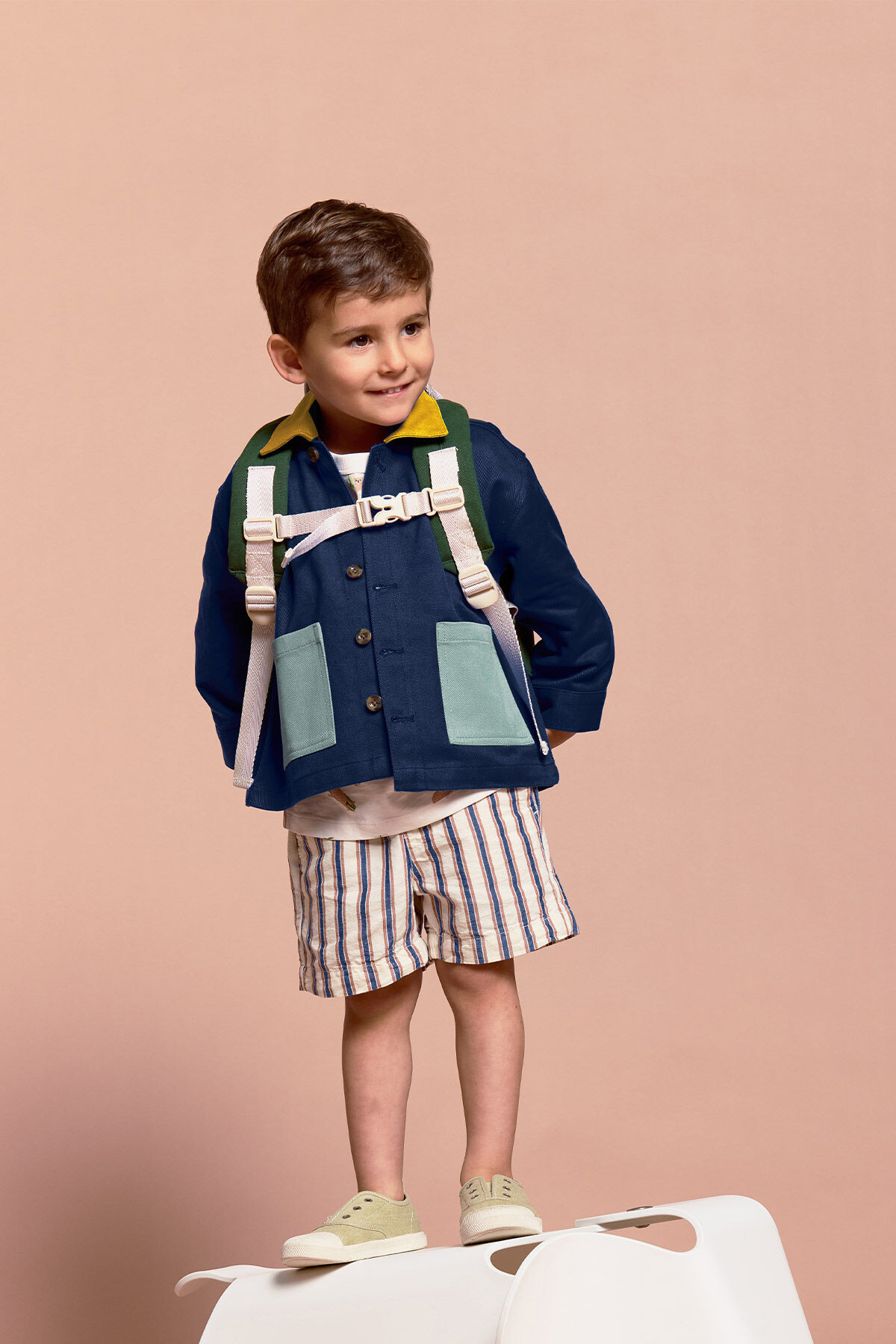 Marceau Tricolour Navy Jacket (4yo)
