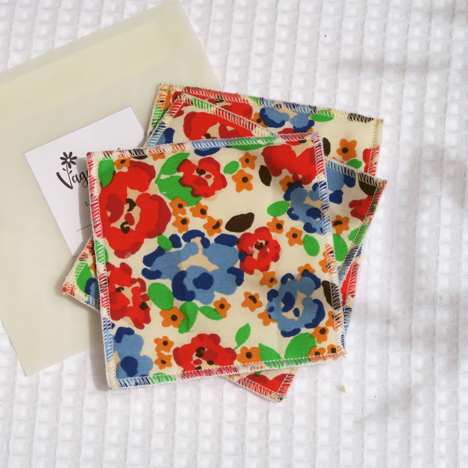 Set di 5 salviette lavabili 10 x 10 cm – ODALIE - Collezione Les Eclats Joyeux