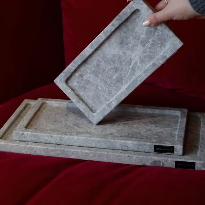 Rectangular Marble Tray – Thundra Gray Luxury Decor