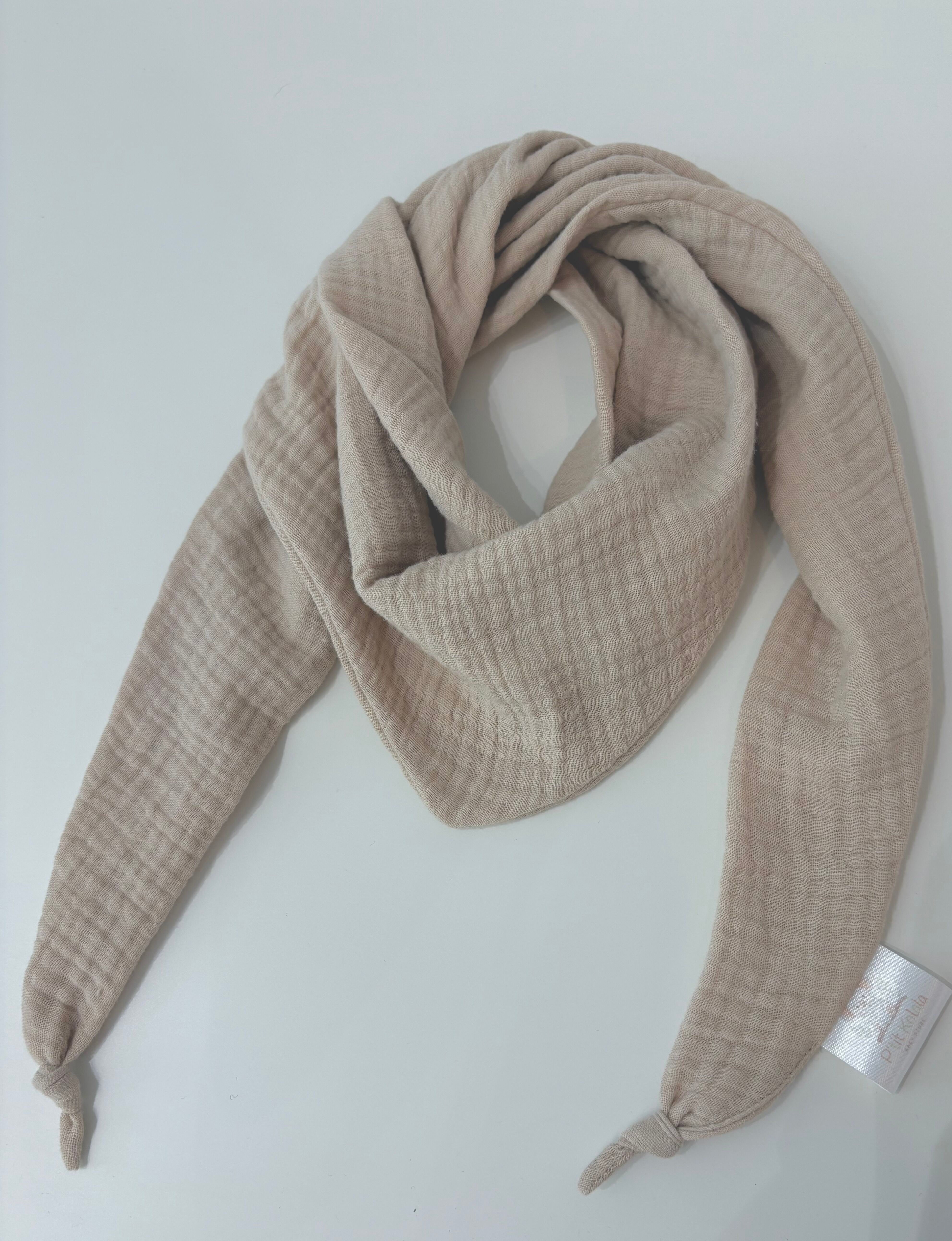 Beige children's scarf