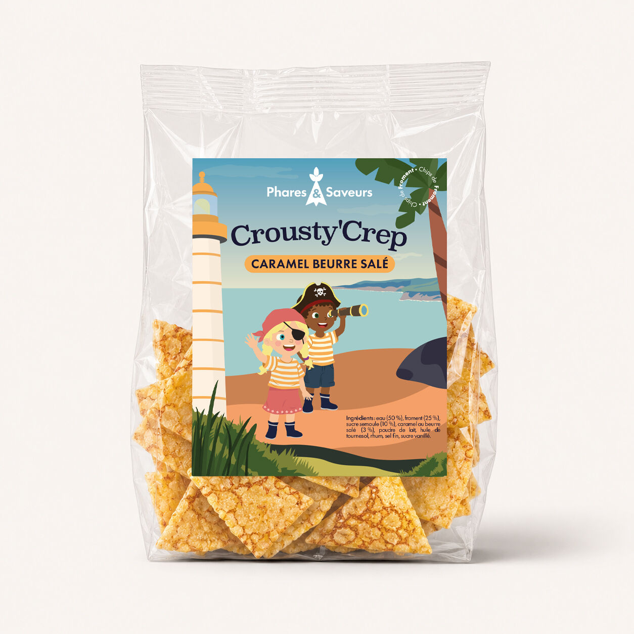 Crousty'Crep Caramel Salted Butter Sweet Crepe Chips