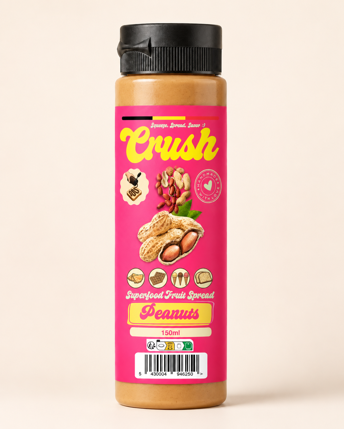 Nappage - Saveur Cacahuète - 150ml - Squeeze plastique