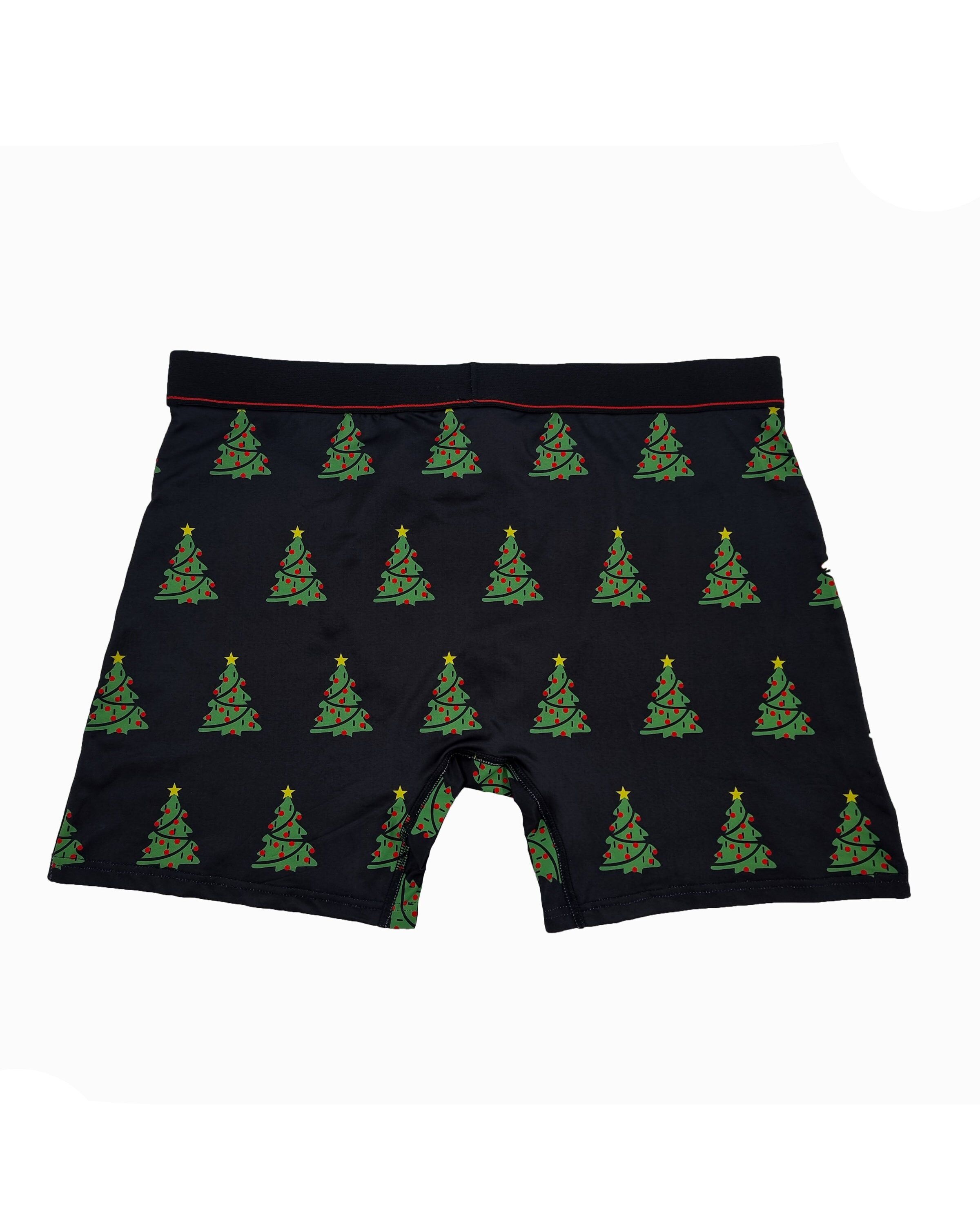 Boxershorts - Black with Xmas trees