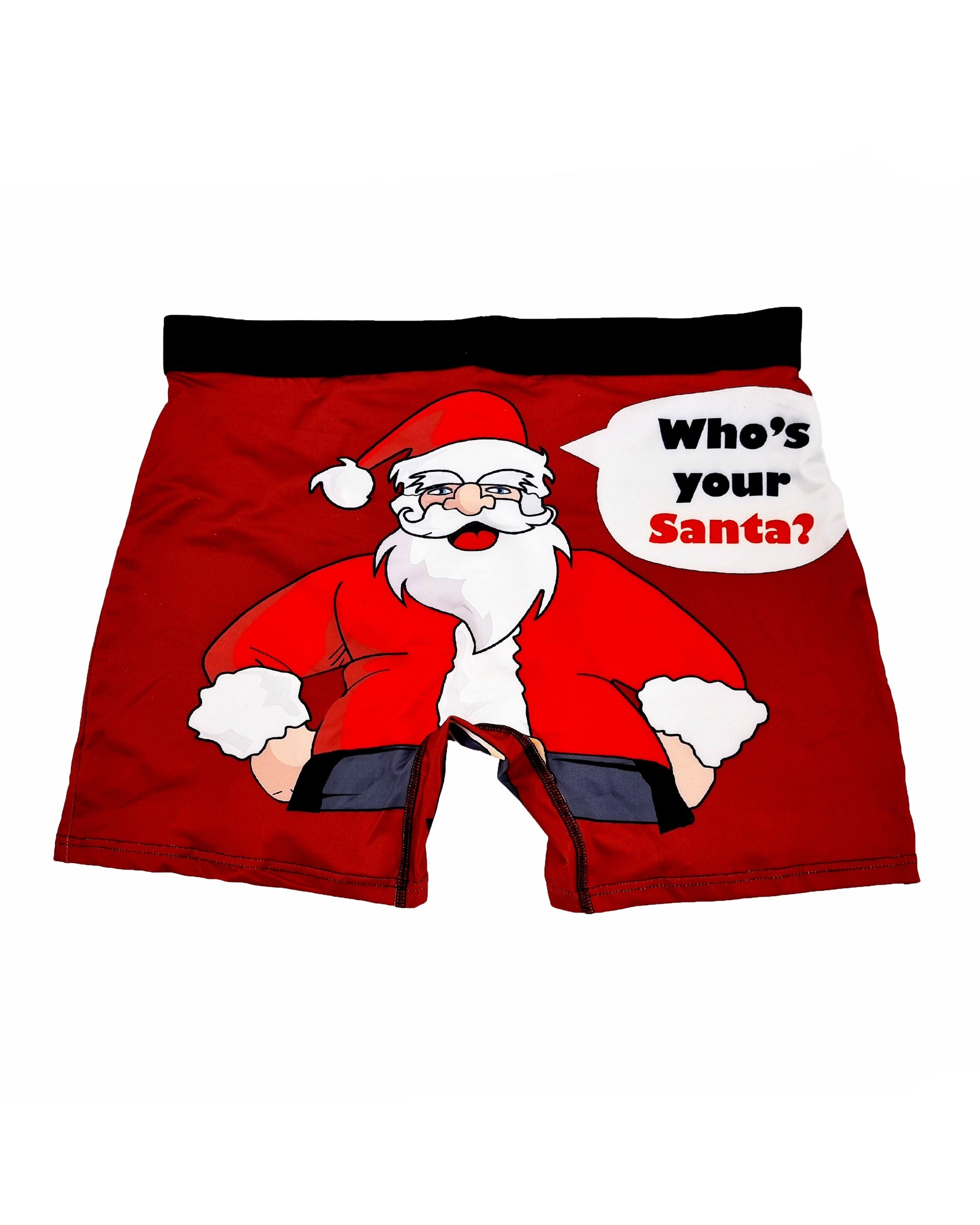 Boxershorts - Red Who's your Santa