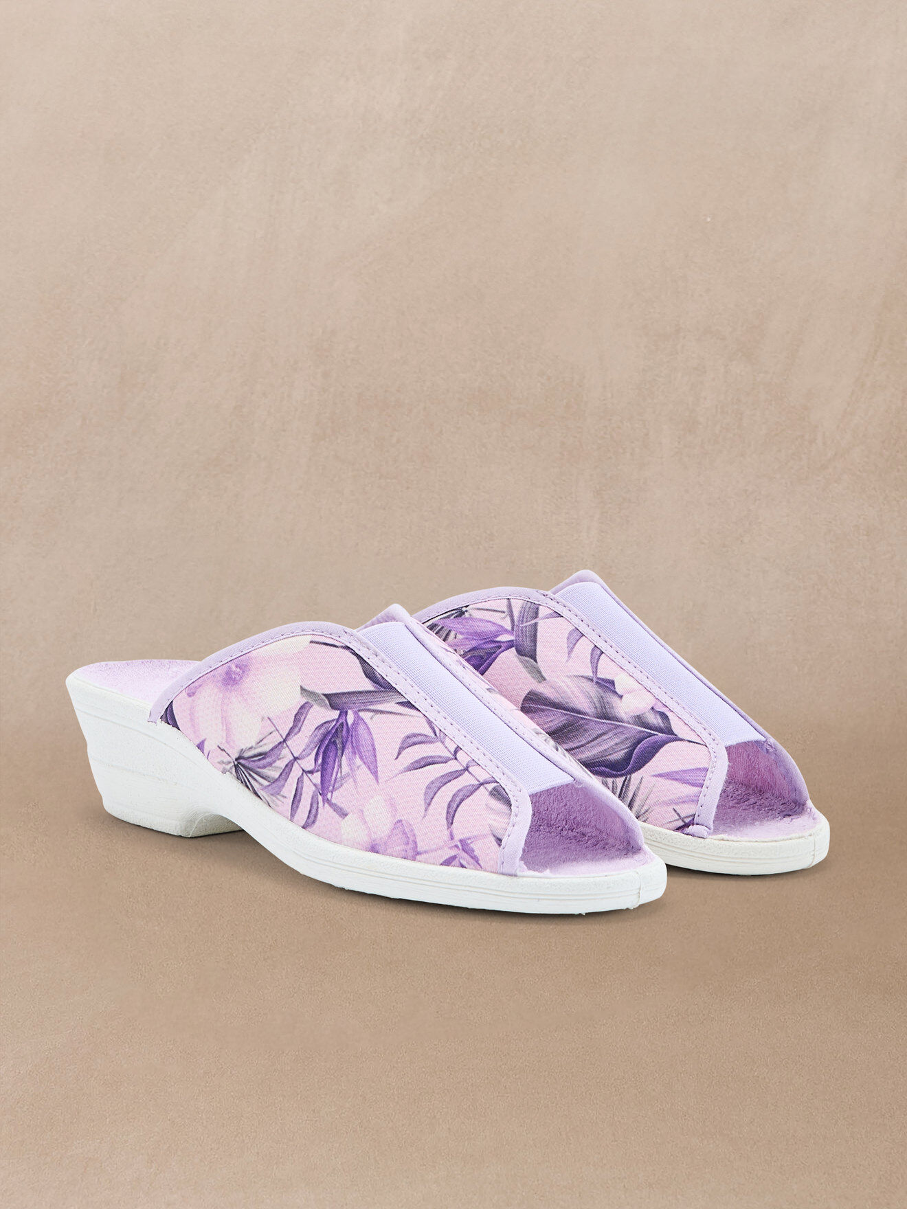 Women's mules and shoes with elasticated terry cloth lining (2013200_0136)