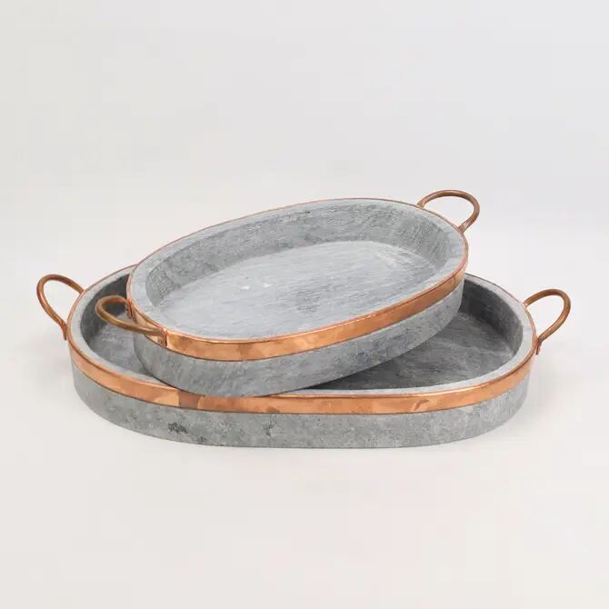Soapstone Baking Dish with Copper Trim