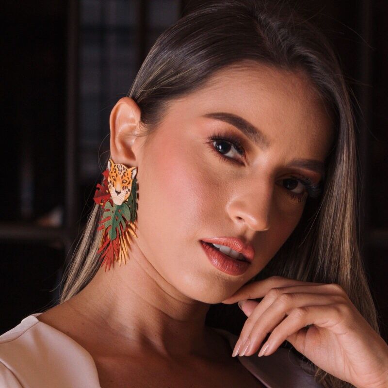 Jaguar Totumo Earrings – Handcrafted Statement Jewellery