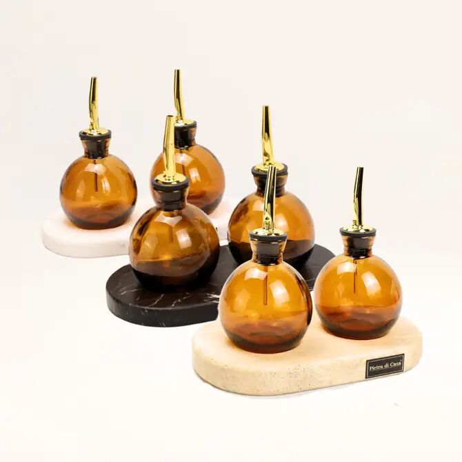 Stone Oil & Vinegar Cruet Set AILA– Minimalist Table Design