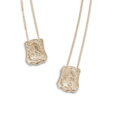 Baroque Protection Escapulario Gold-Plated, with Chain