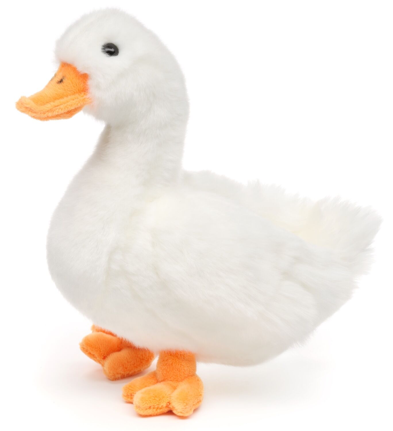 Ganso (blanco) - 20 cm (altura) - Palabras clave: pájaro, granja, peluche, juguete de peluche, animal de peluche, juguete para abrazar