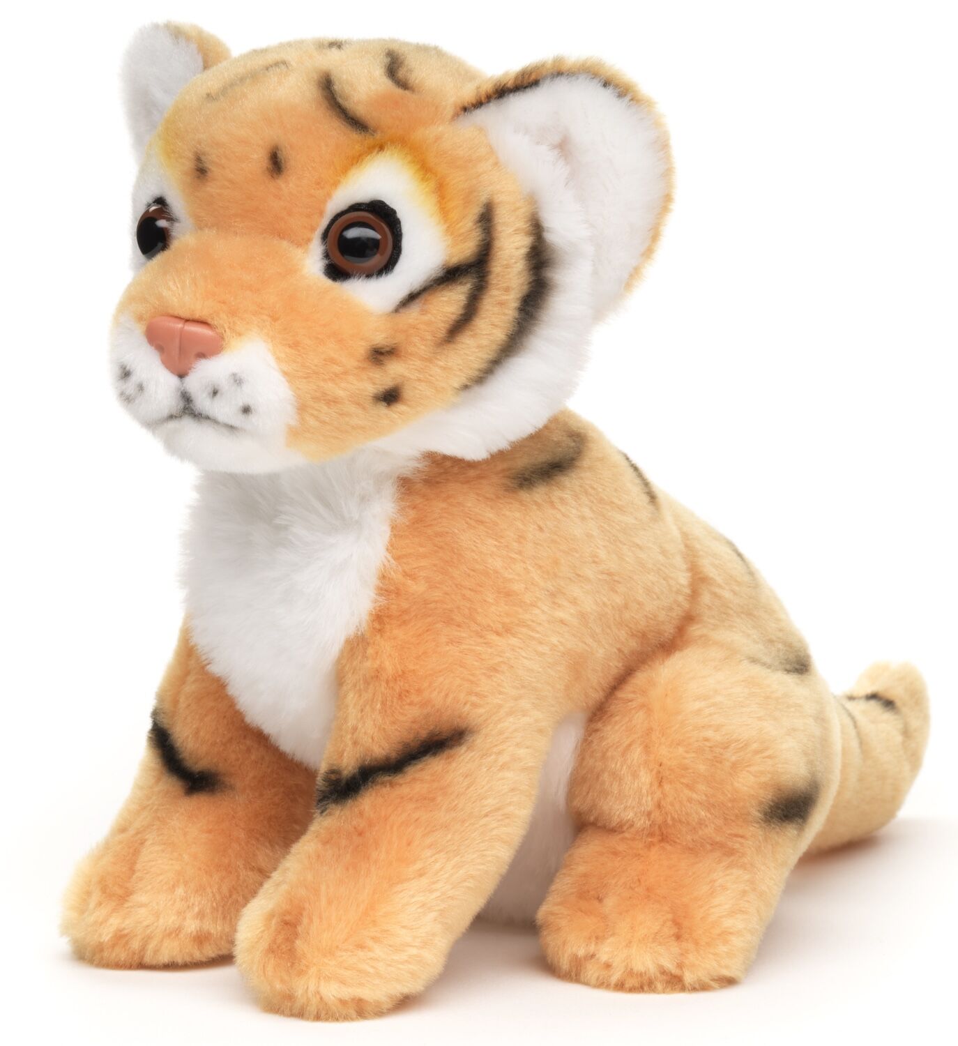 Cucciolo di tigre seduto - 18 cm (altezza) - Parole chiave: Animale selvatico esotico, peluche, giocattolo di peluche, animale imbalsamato, giocattolo coccoloso