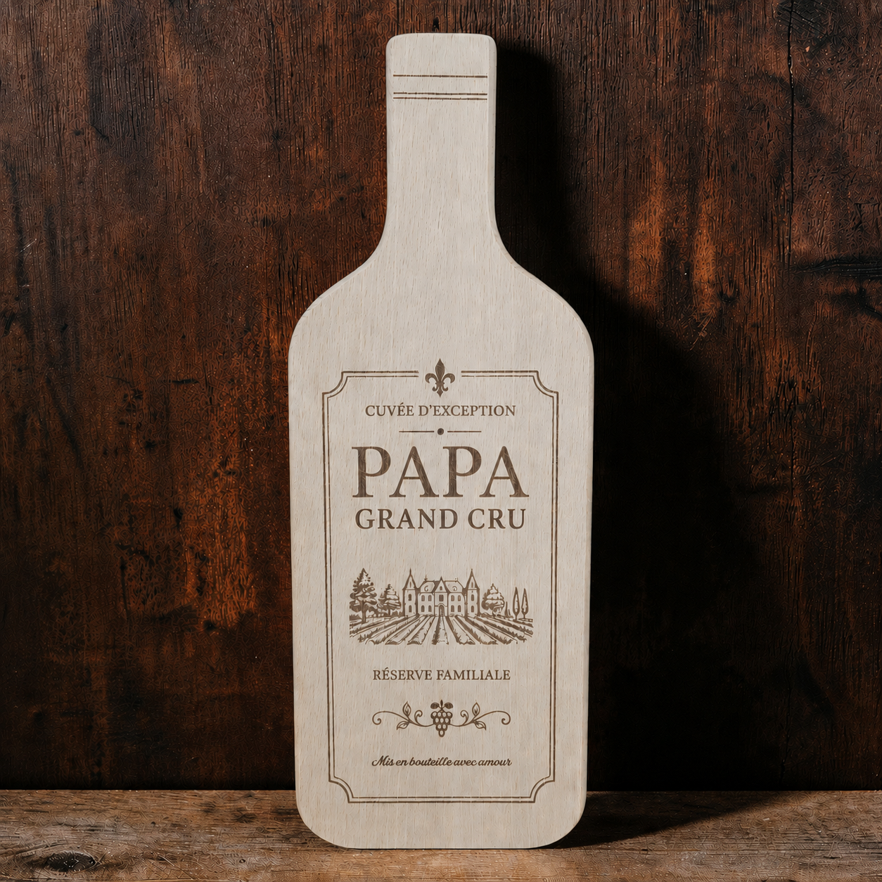 Wine Bottle Shaped Cutting Board – Papa Grand Cru