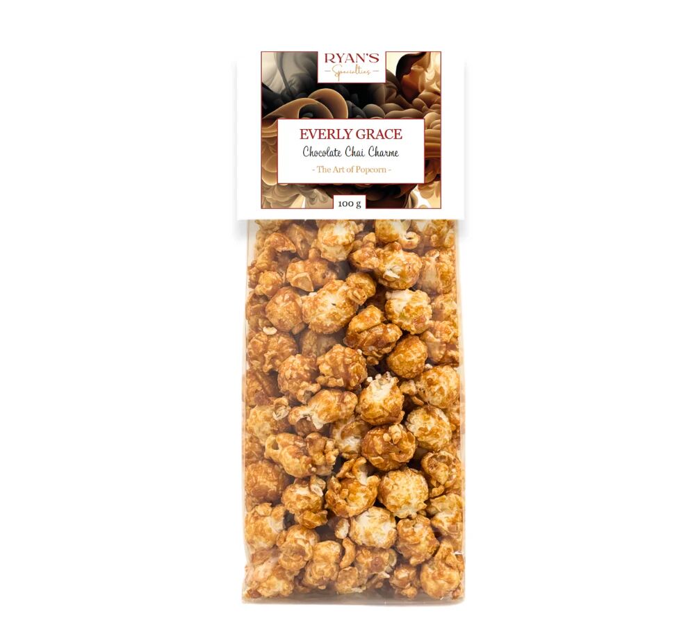 Chocolate Chai Charm Popcorn by Everly Grace