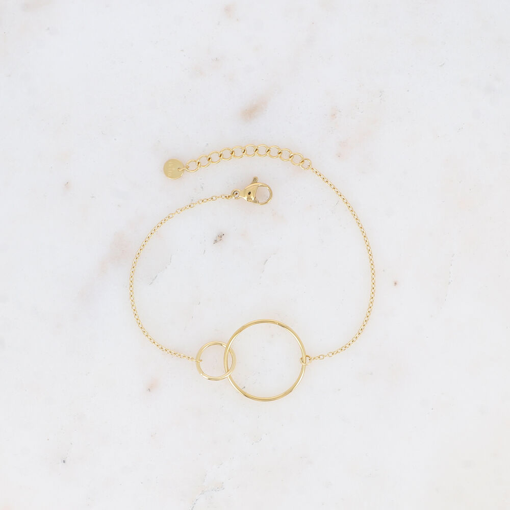 Bracelet Double anneaux IKS0375B