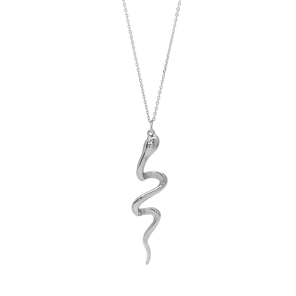 Sautoir avec pendentif serpent LX932