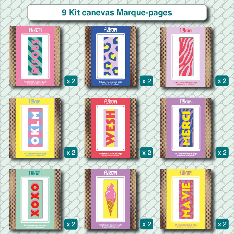 IMPLEMENTATION PACK 9 DIY Kits Canvas Bookmark