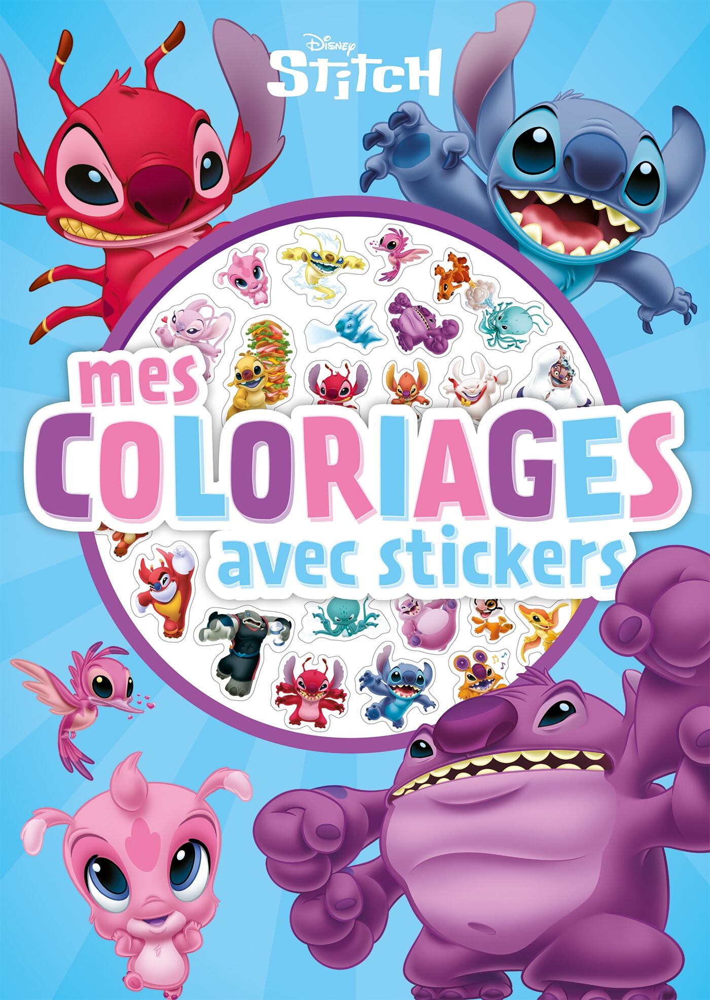 STITCH - My Coloring Book with Stickers - Stitch and Aliens - Disney