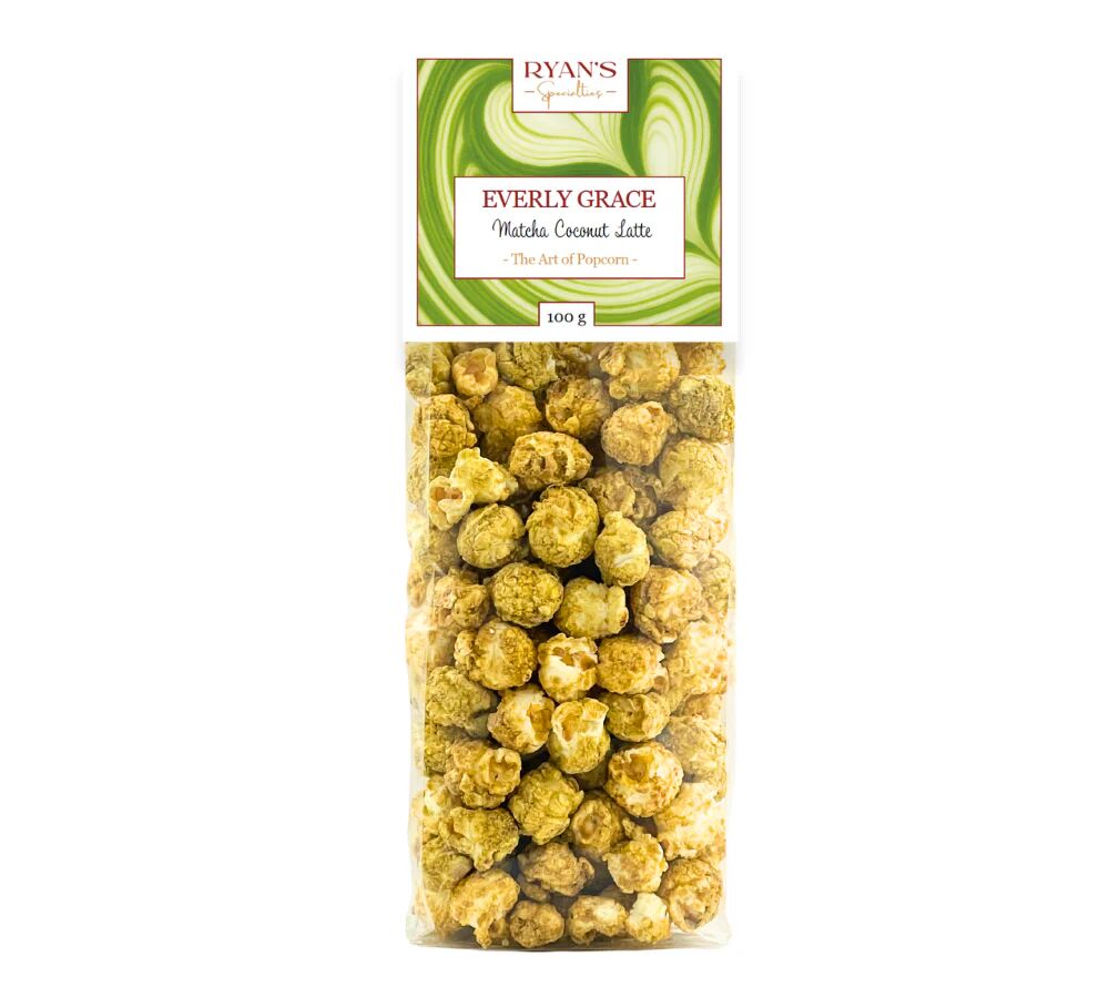 Matcha Coconut Latte Popcorn from Everly Grace