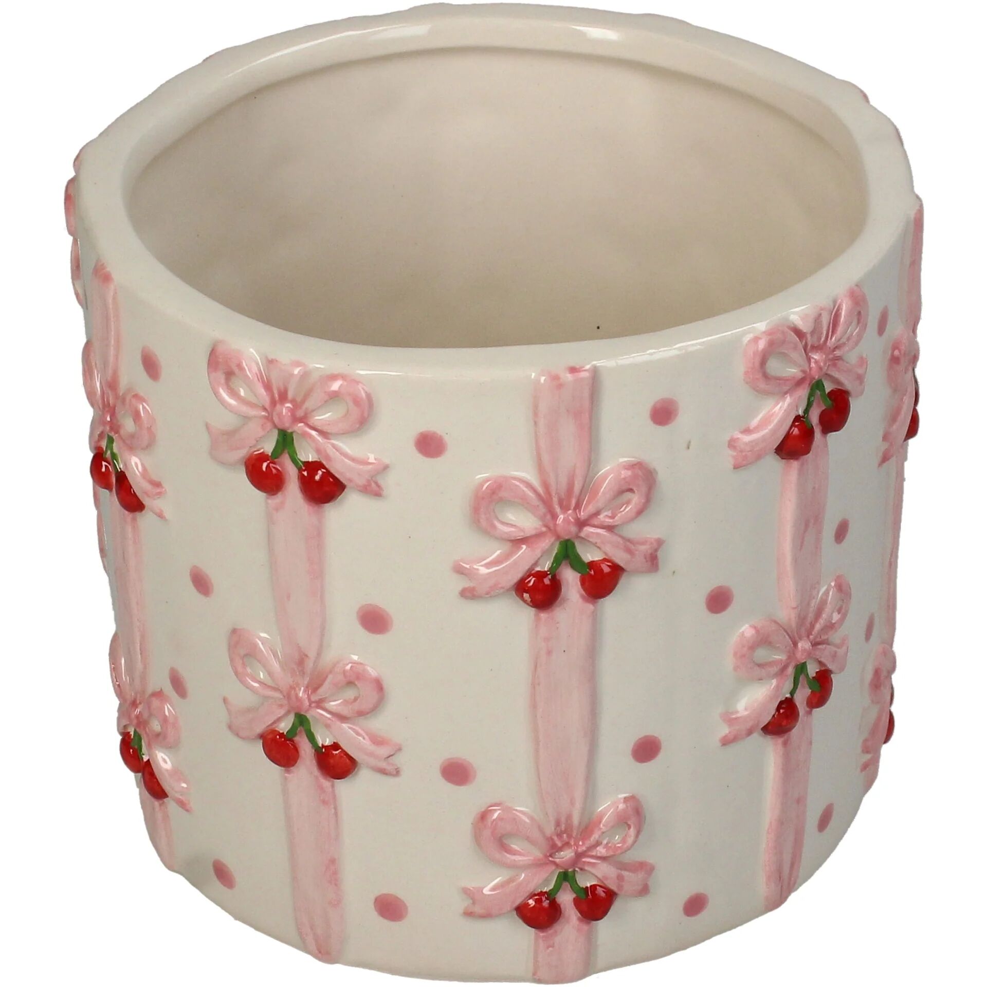 Maceta de cerezo con forma de lazo