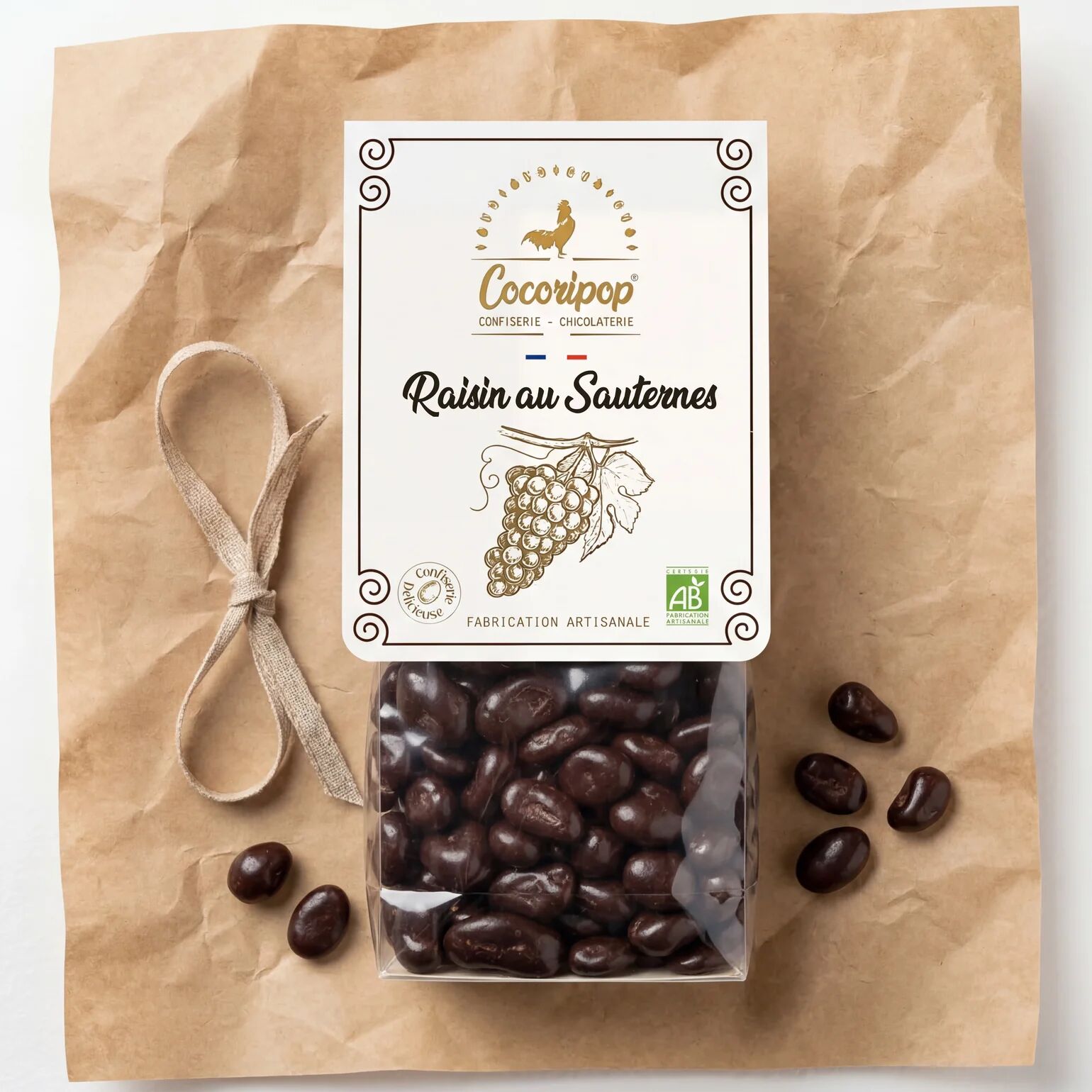 Sauternes-soaked raisins and dark chocolate 100g