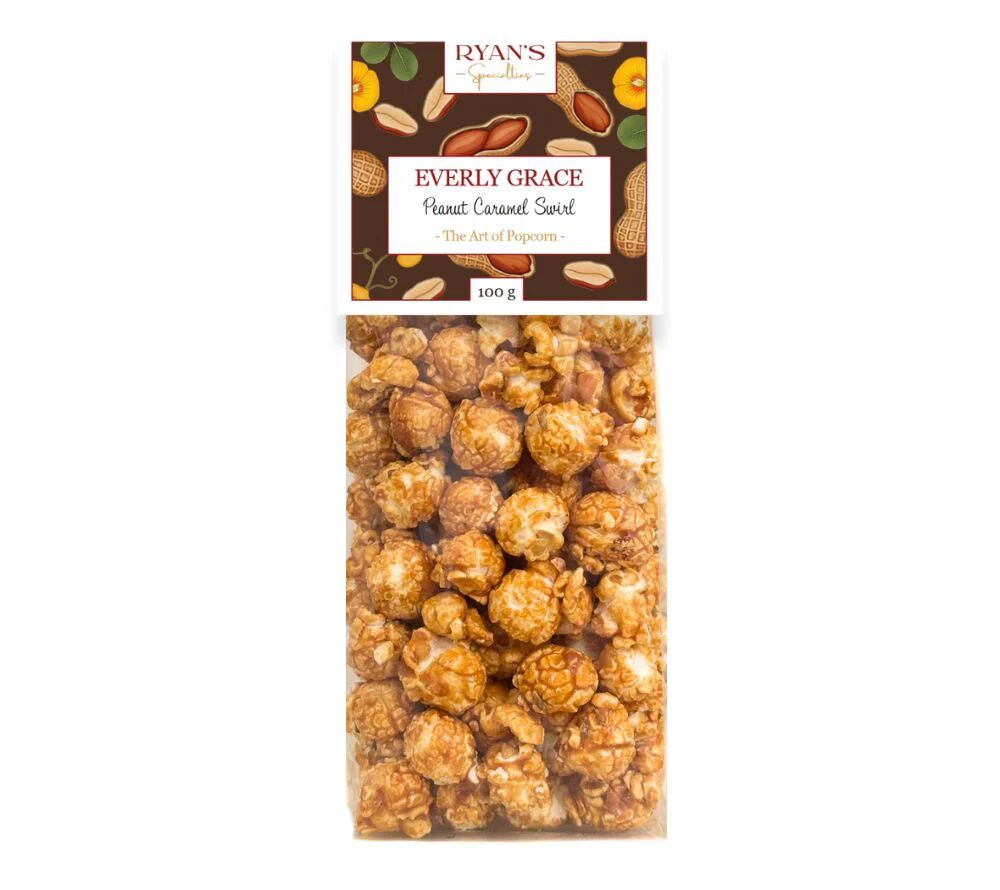 Peanut Caramel Swirl Popcorn from Everly Grace