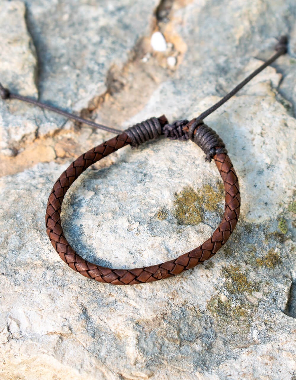 Simple Brown Leather Bracelet