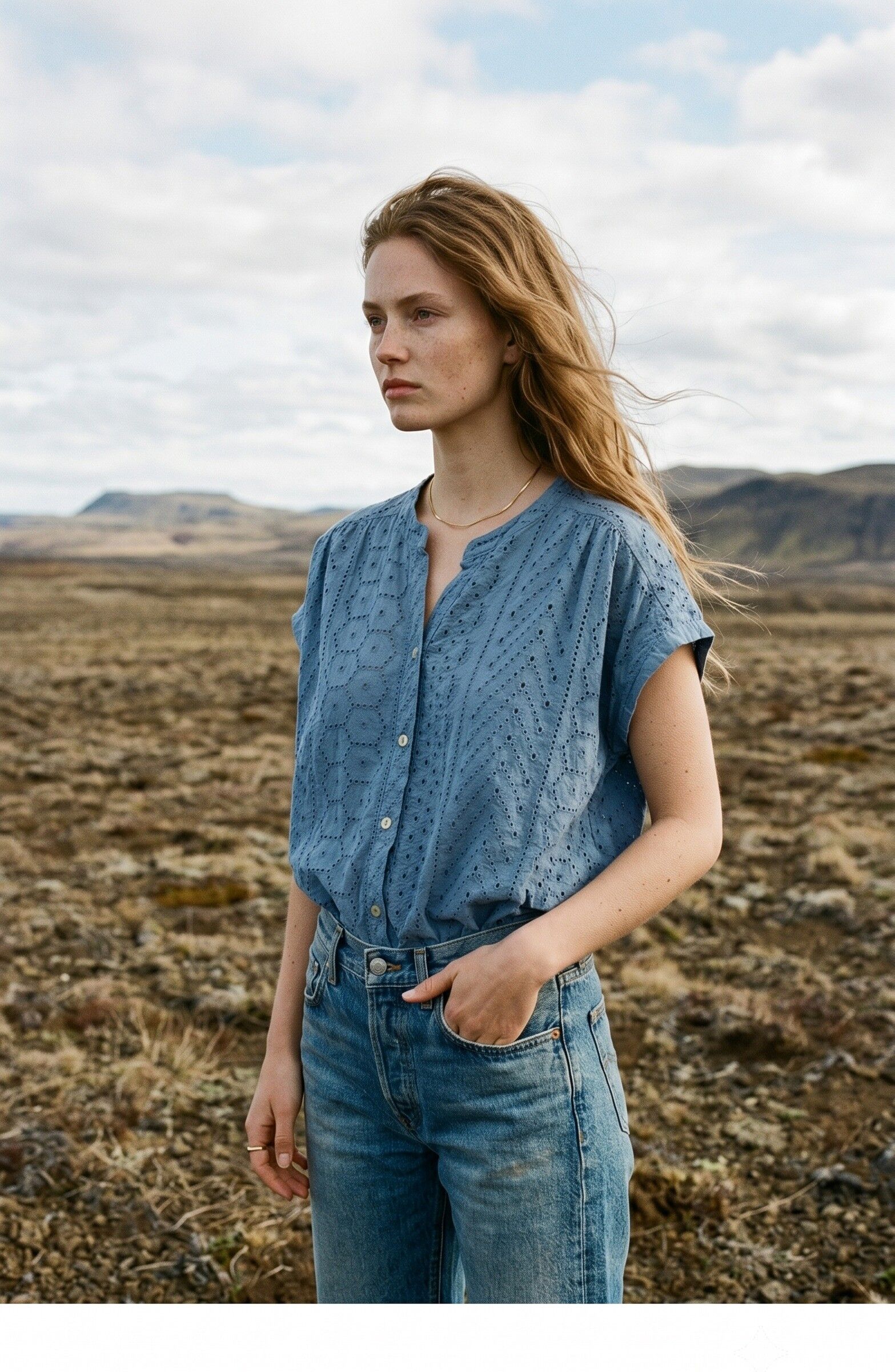 Blouse in English Embroidery