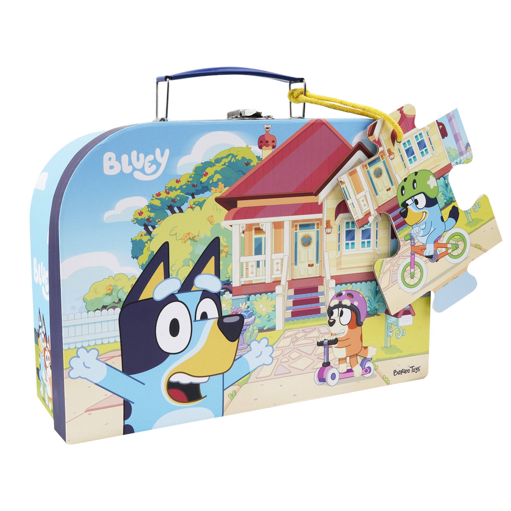 Bluey - Suitcase w. Puzzle - Bike