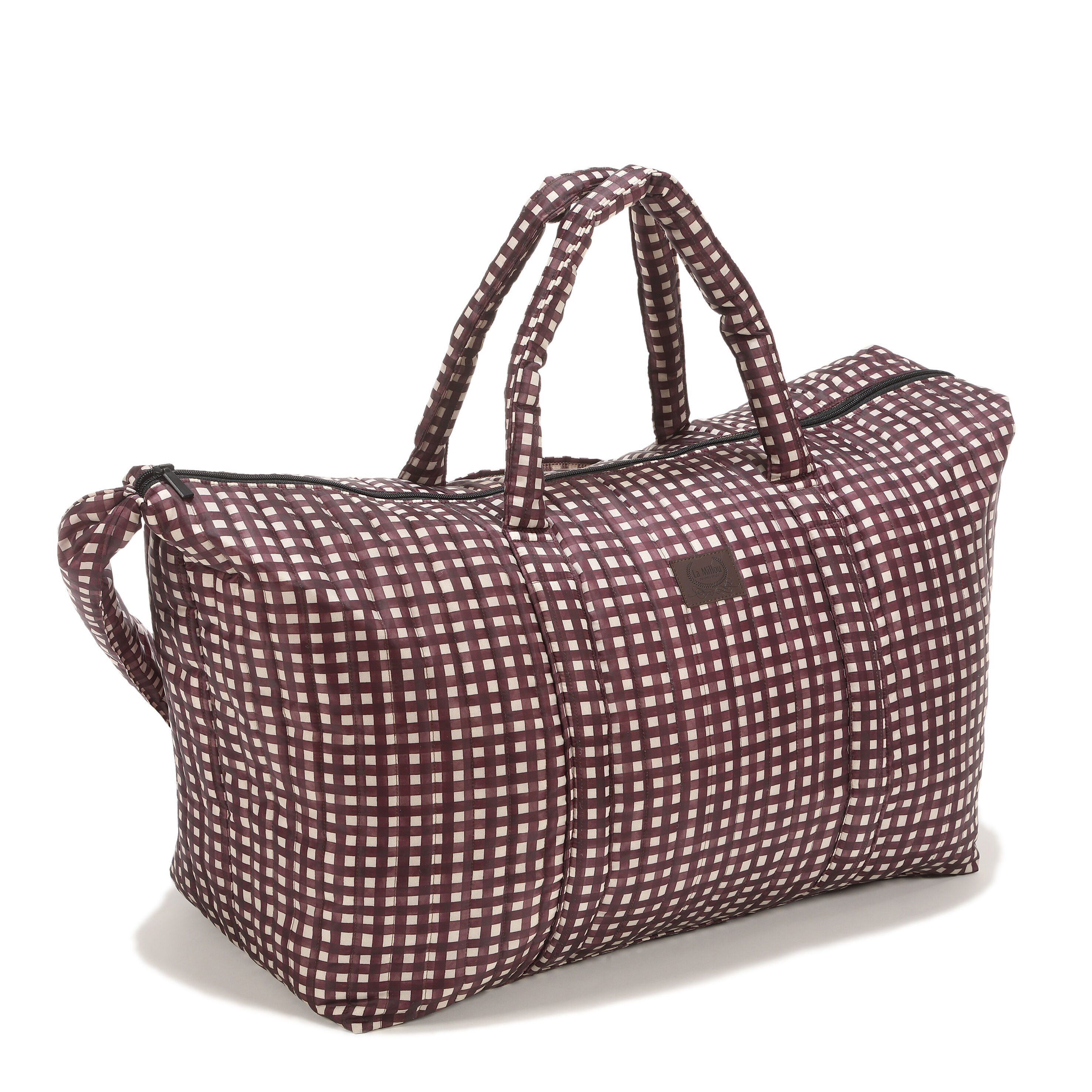 Sac Weekend Nylon BURGUNDY VICHY