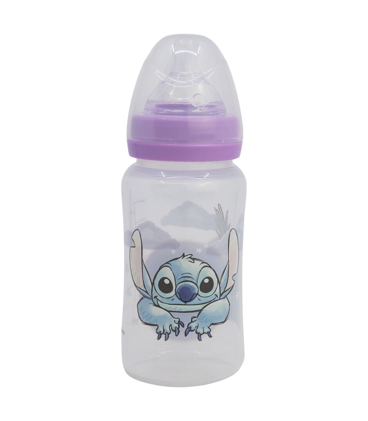 BOTTIGLIA A COLLO LARGO 240 ML TETTONA IN SILICONE 3 POSIZIONI ST