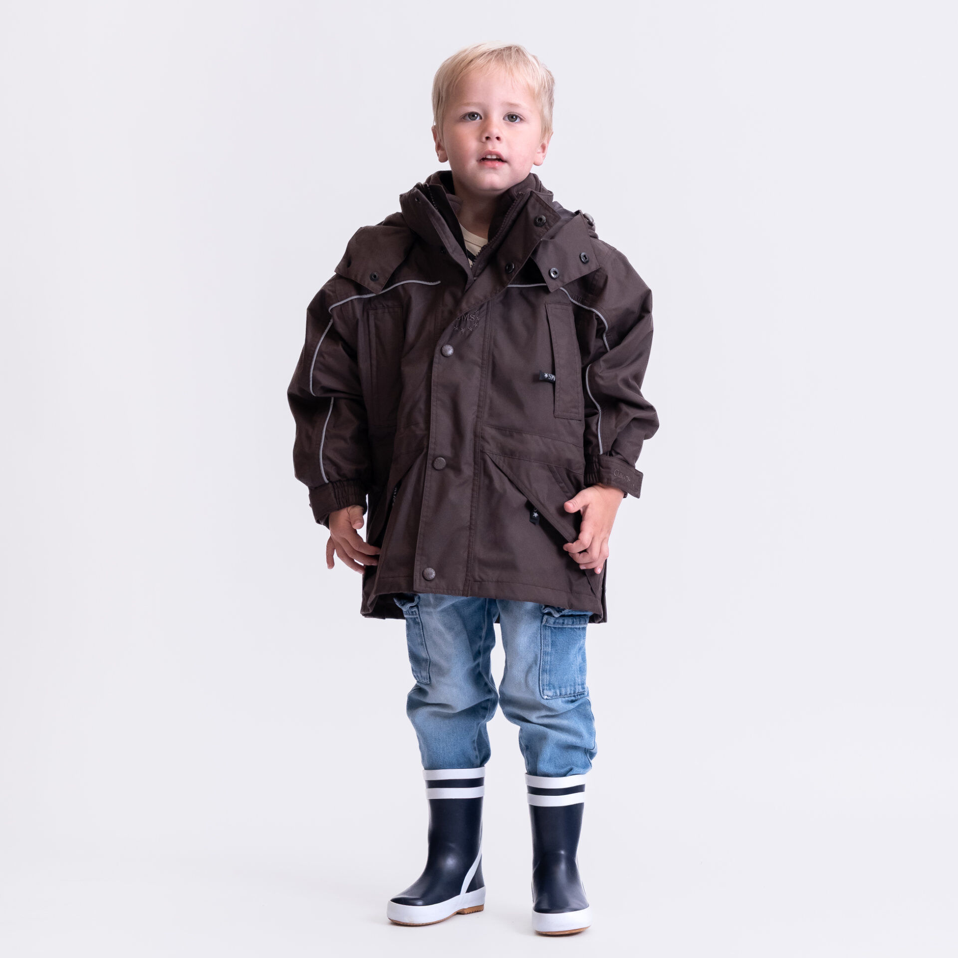 Parka d'hiver 3 en 1 pour enfants - Marron