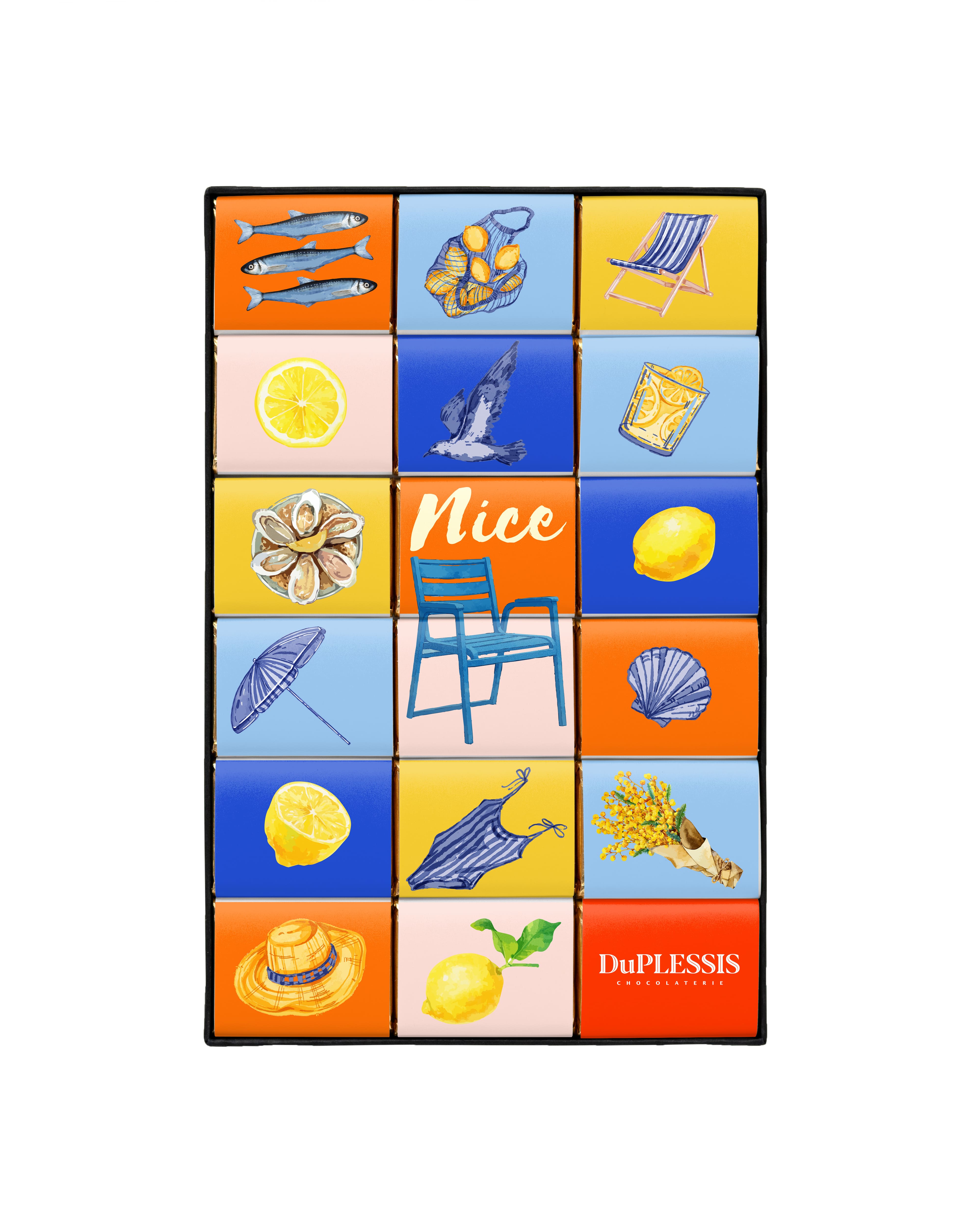 "Symbols of Nice" chocolate box