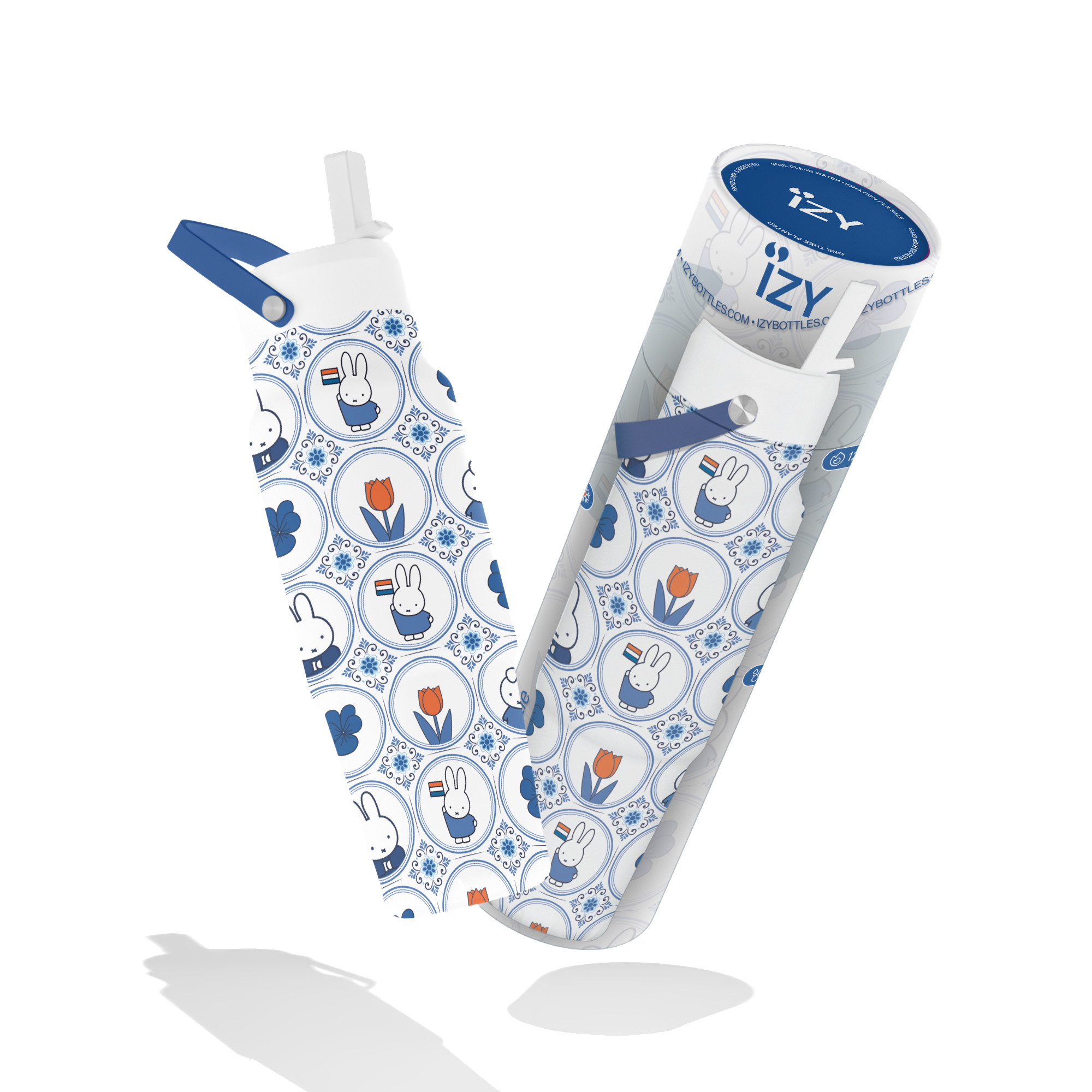 Botella IZY 900ml x Miffy - Azulejos