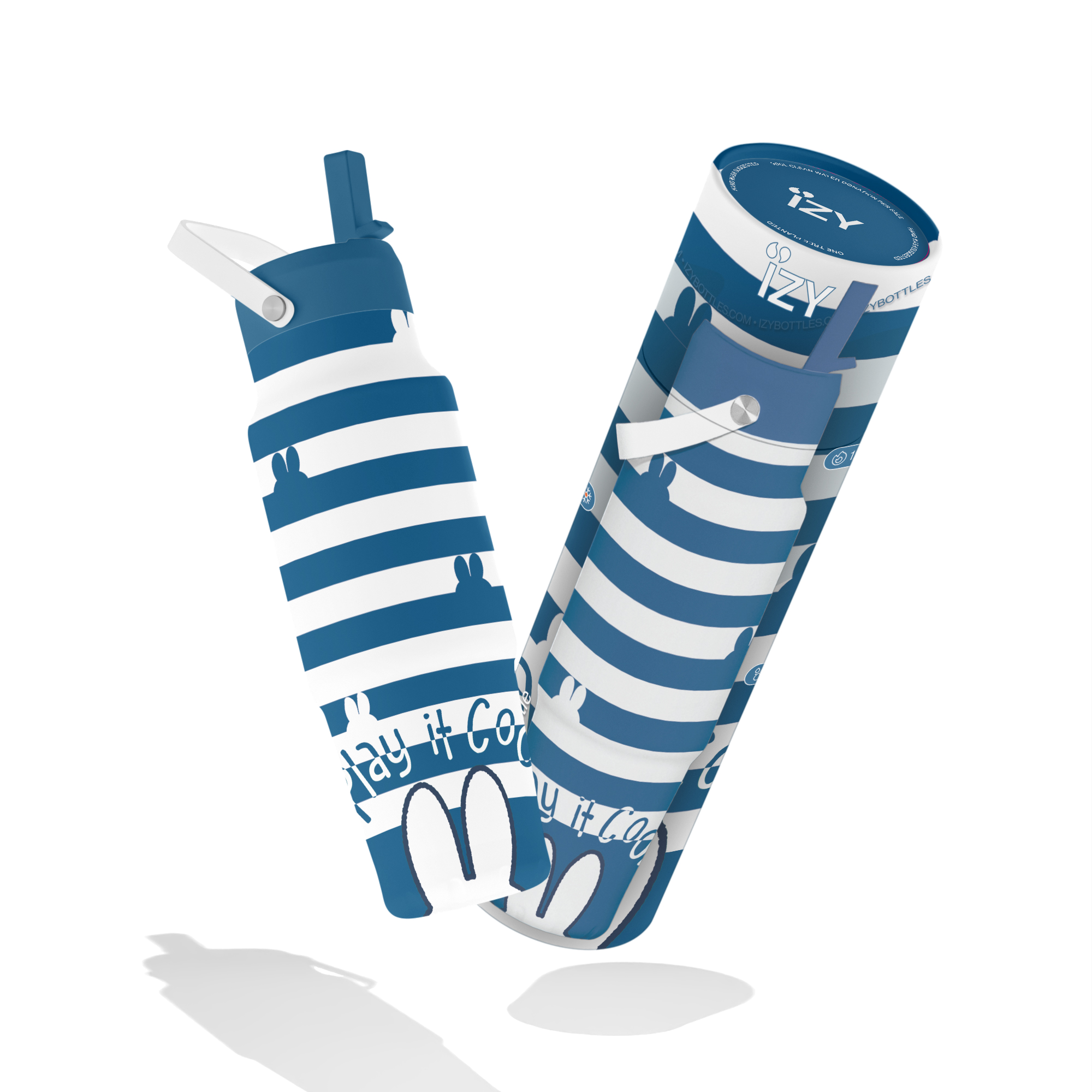 Botella IZY de 900 ml x Miffy - Azul/blanco