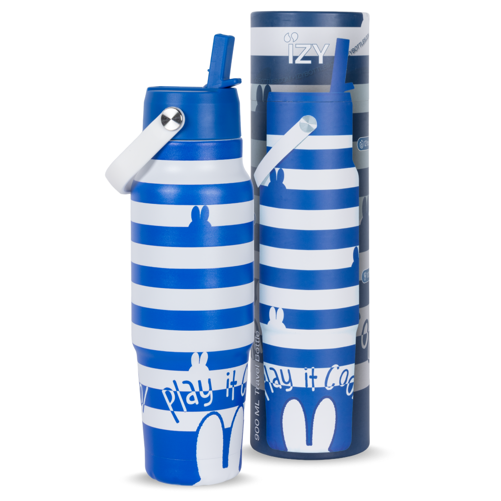 Botella IZY de 900 ml x Miffy - Azul/blanco