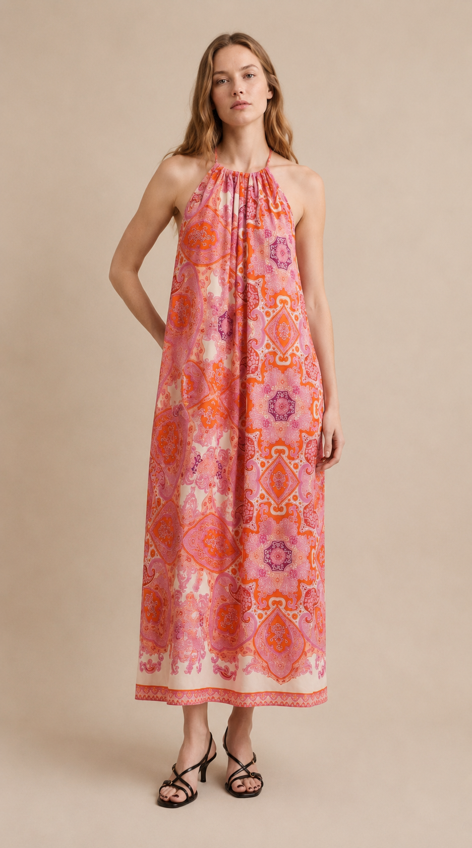Robe Longue Imprimée Bohème – LORENA - Pack de 5 : 2S - 2M - 1L