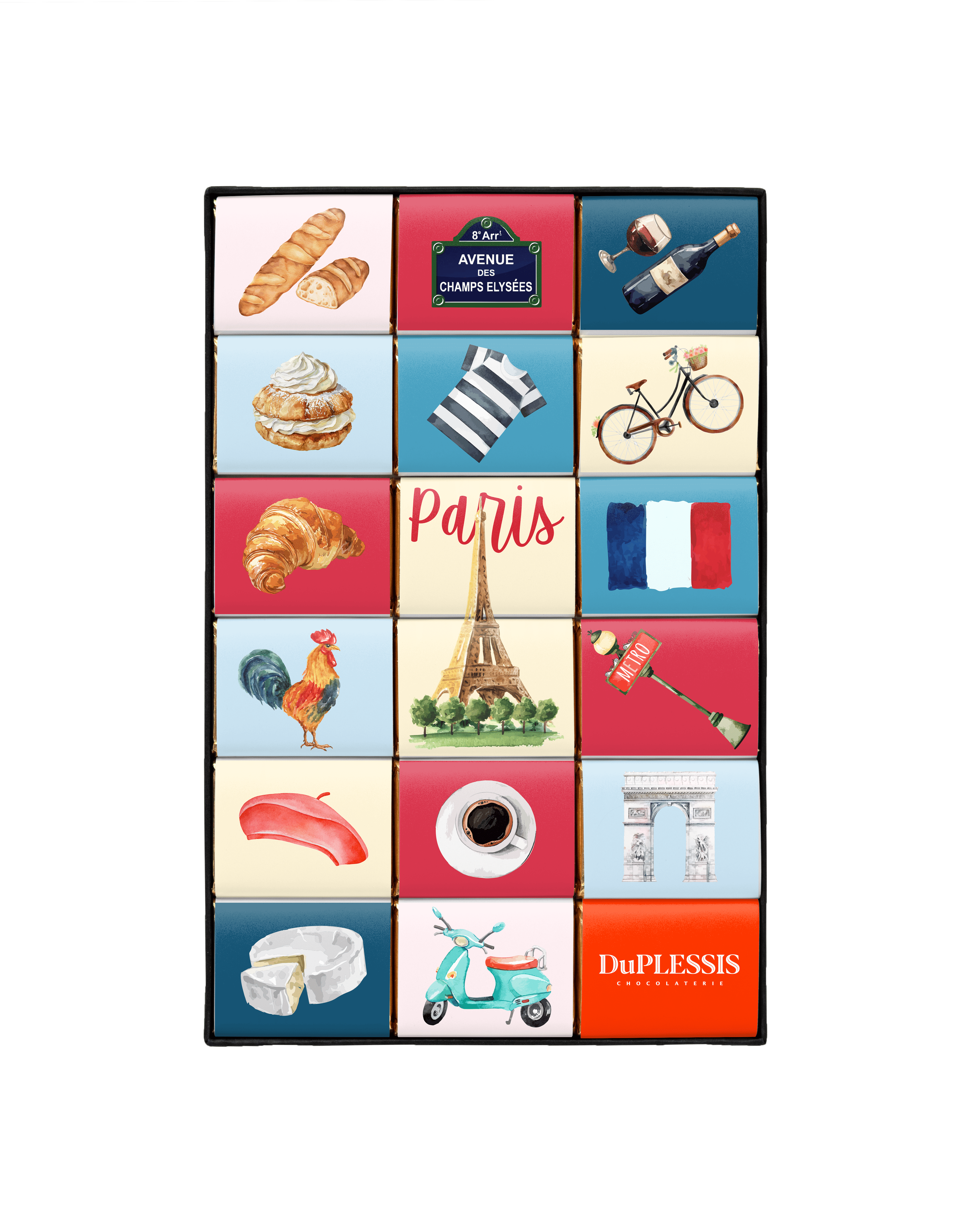 "Symbols of Paris" chocolate box