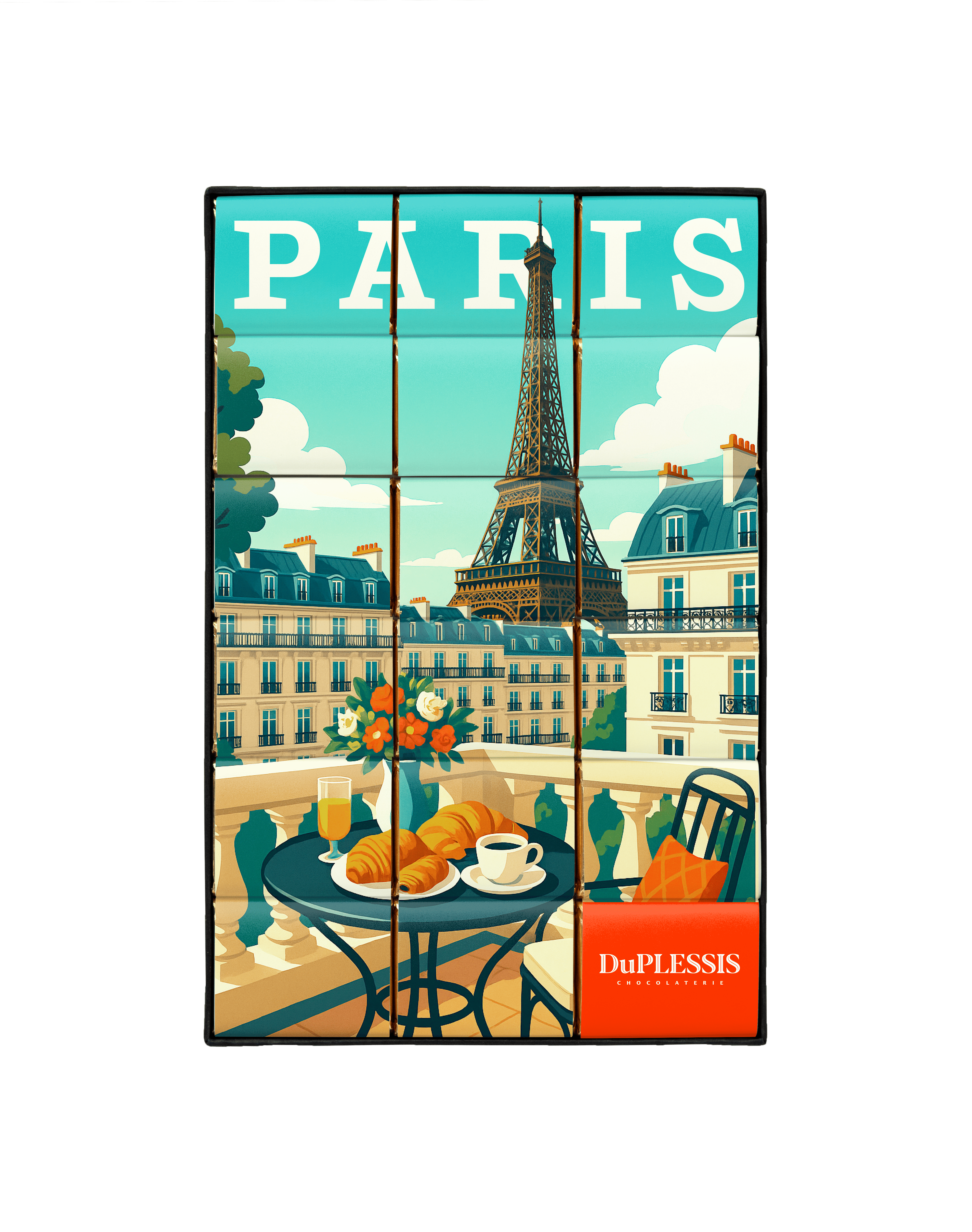 "Breakfast with a View - Paris" chocolate box