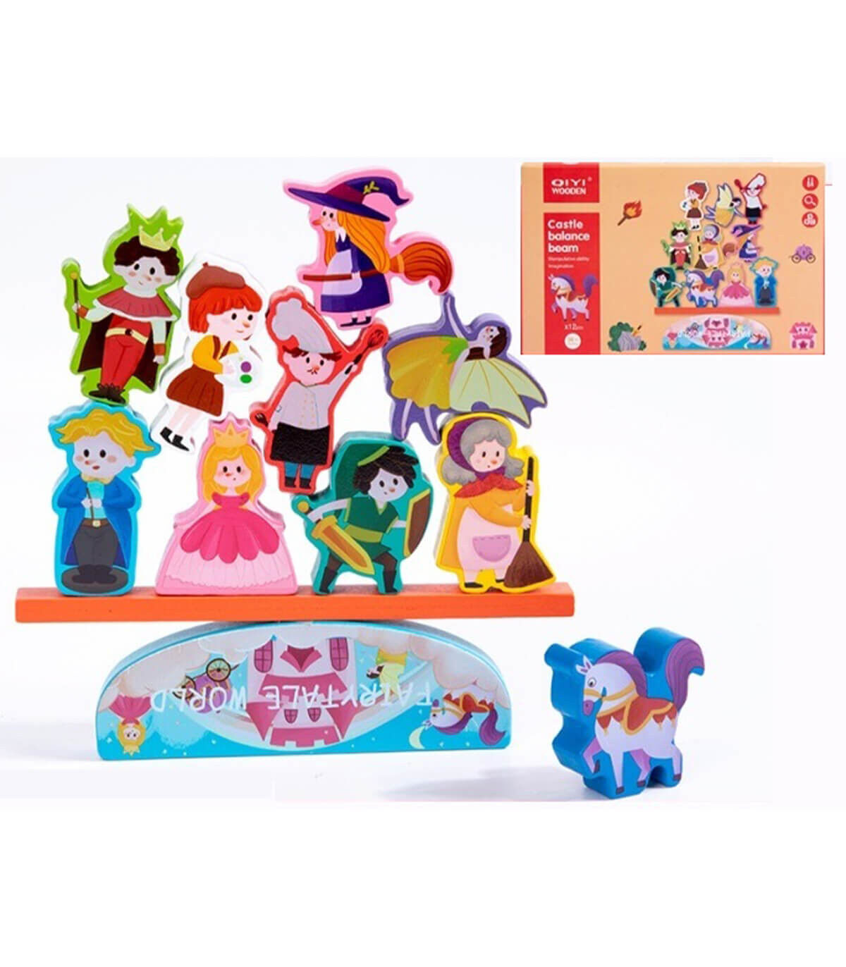 BALANCE GAME WITH WOODEN FIGURES
