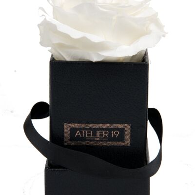 1 perfumed eternal rose Blanc Pur - Black square box