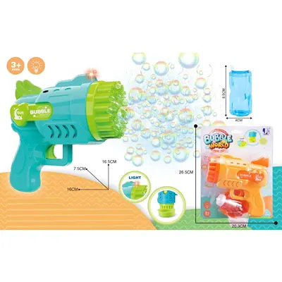 Pistolet à bulles de savon électrique pour enfants, jouet de tireur avec musique Pistolet à bulles de savon électrique pour enfants, jouet de tireur avec musique