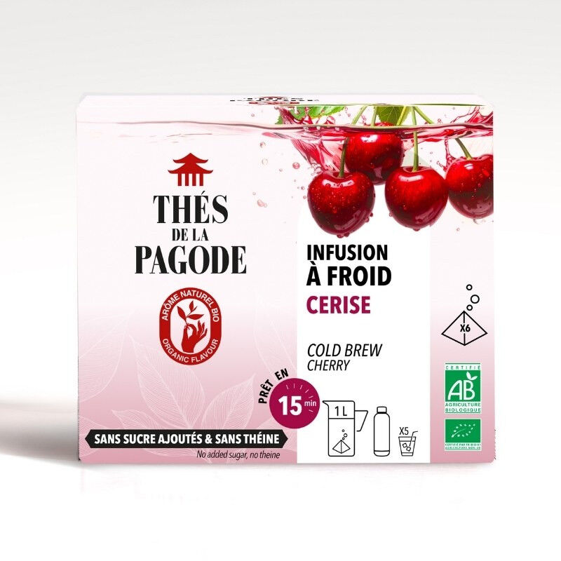 Cherry cold brew: box of 6 large tea bags