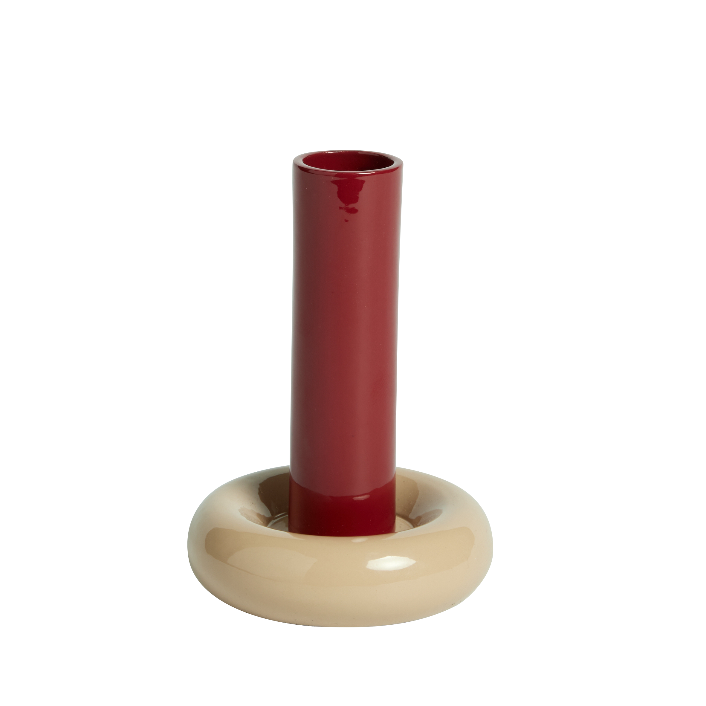 Donut Candlestick L - Bordeaux