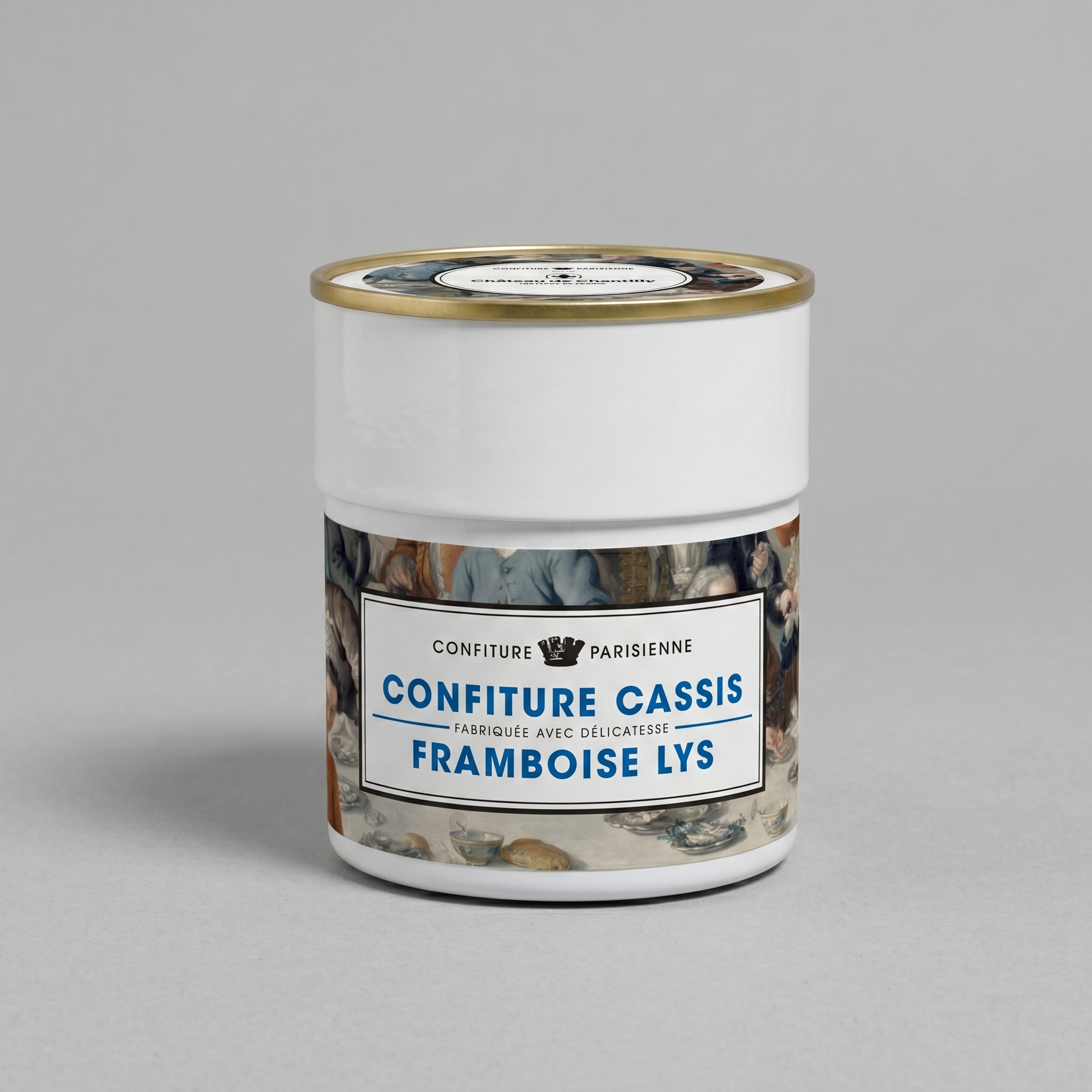 Schwarze Johannisbeere Himbeere Lilie x Château de Chantilly