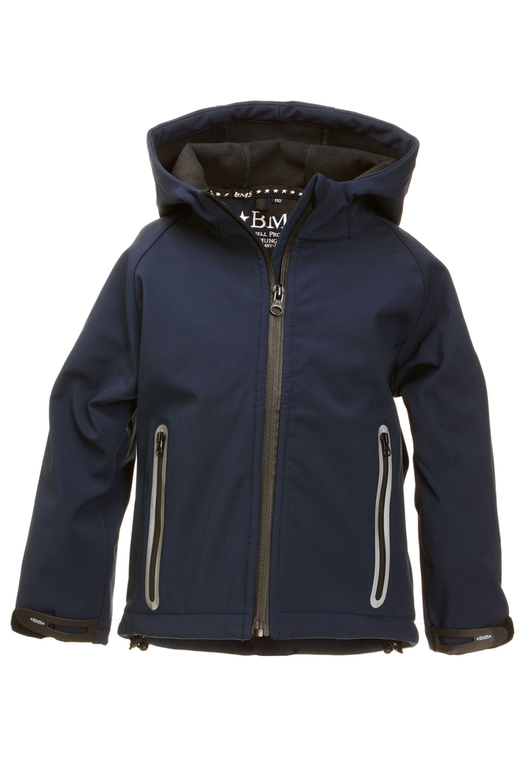 Veste softshell à capuche pour enfants, couleur marine