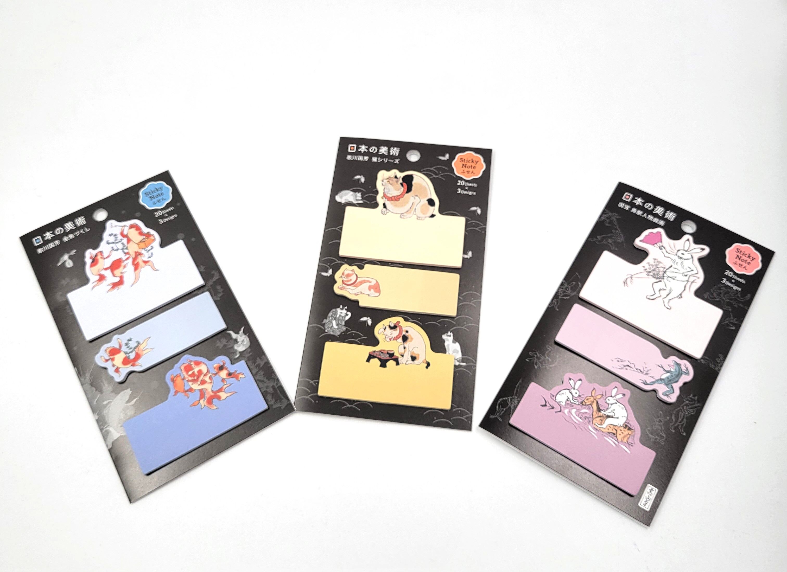 Japanese sticky notes Post-it Ukiyo-e