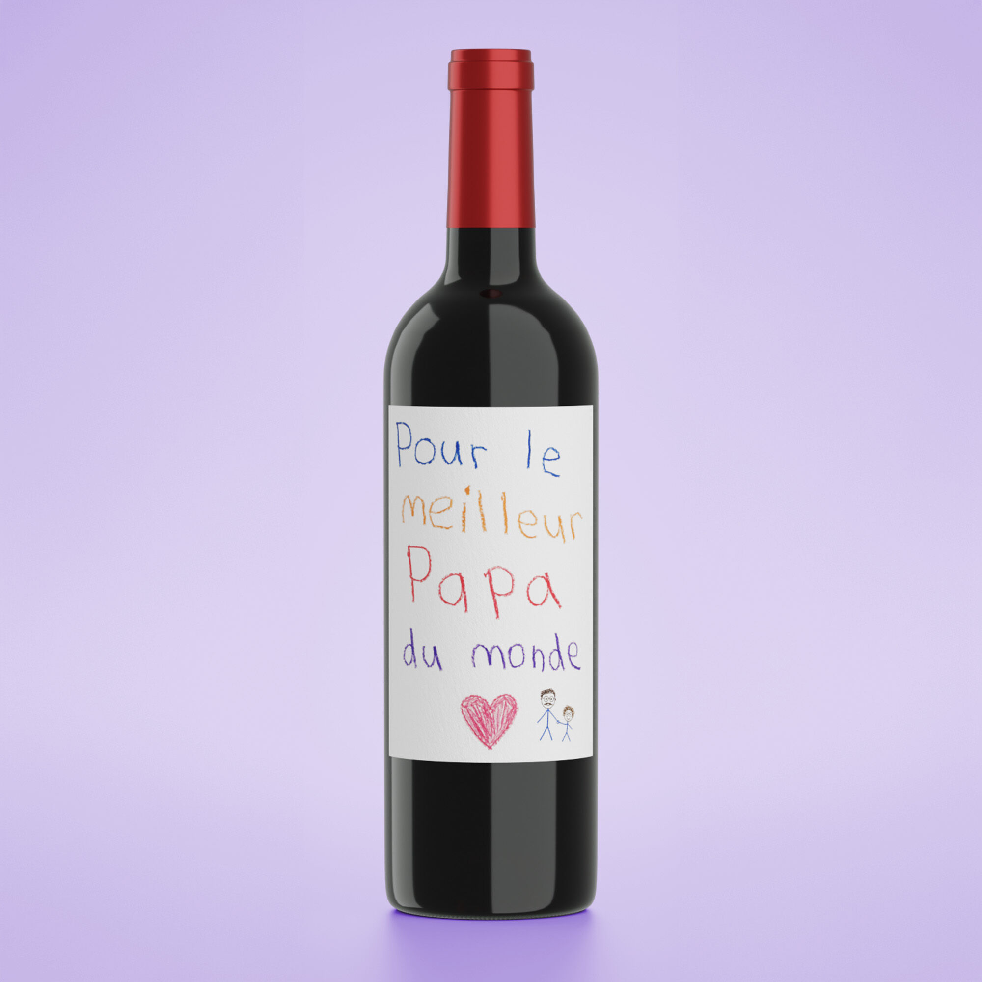 Vino rosso - Il miglior papà del mondo - Bordeaux Supérieur